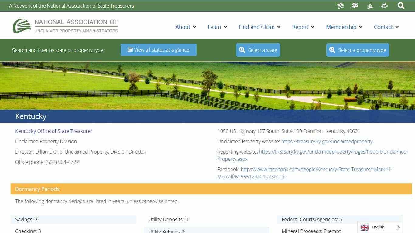 Kentucky – National Association of Unclaimed Property Administrators (NAUPA)